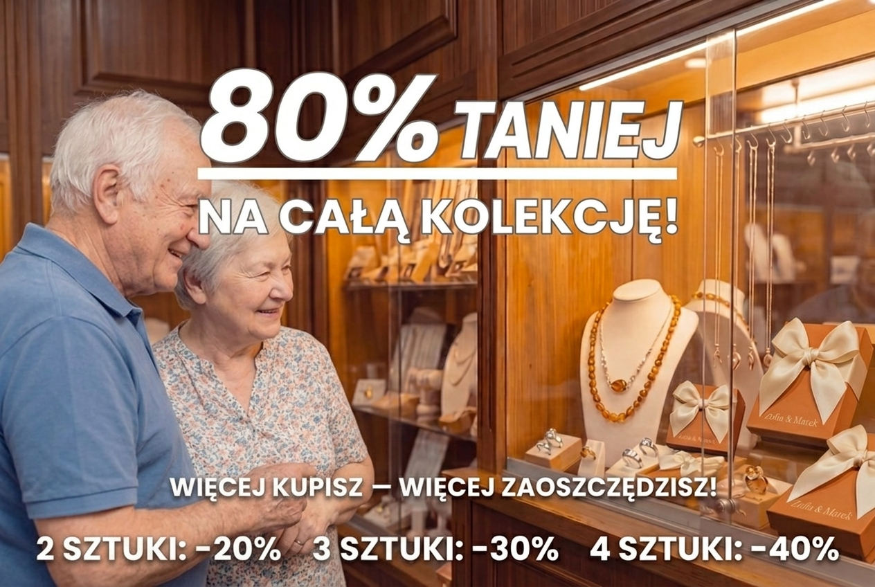 80% taniej na całą kolekcję — Zamykamy jubilernię po 42 latach